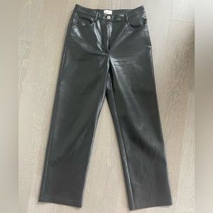 Black cropped Melina Pant